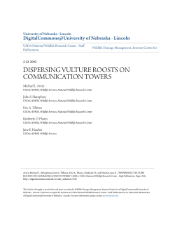 DISPERSING VULTURE ROOSTS ON COMMUNICATION TOWERS