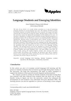 as PDF - Apples: Journal of Applied Language Studies