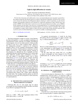 Light by light diffraction in vacuum