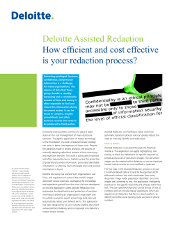 Deloitte Assisted Redaction_Page 1