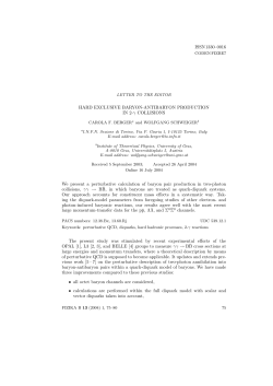 ISSN1330&ndash;0016 HARD EXCLUSIVE BARYON