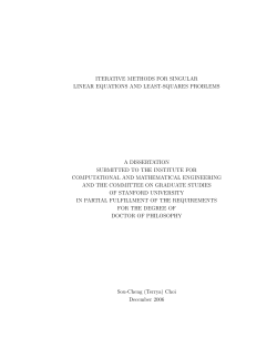 Iterative Methods for Singular Linear Equations and Least