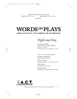Night and Day - American Conservatory Theater
