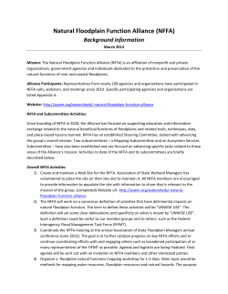 Natural Floodplain Function Alliance (NFFA)