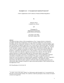 The Incompleteness of Law
