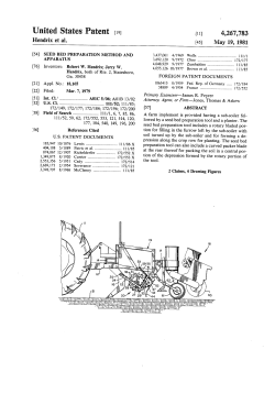 Seed bed preparation method and apparatus