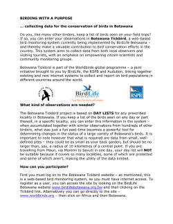 found here - Birdlife Botswana