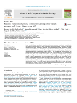 Seasonal variations of plasma testosterone among colour