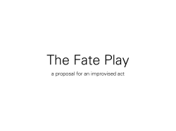 a proposal for an improvised act