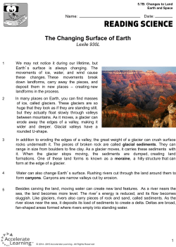 The Changing Surface of Earth