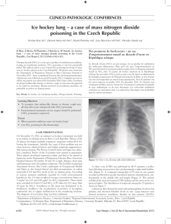 Ice hockey lung &ndash; a case of mass nitrogen dioxide