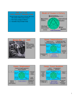 Model of Causes in History - UCSB Department of History