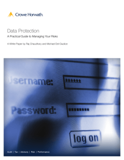 Data Protection - Crowe Horwath LLP