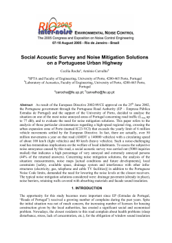 social acoustic survey and noise mitigation solutions on a