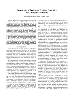 Comparison of Trajectory Tracking Controllers for Emergency