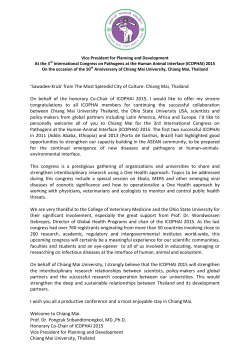 from The Most Splendid City of Culture: Chiang Mai