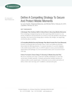 Define A Compelling Strategy To Secure And Protect Mobile