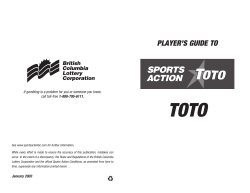 Toto Players Guide - Lotto!