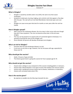 Shingles Vaccine Fact Sheet - Elgin St. Thomas Public Health
