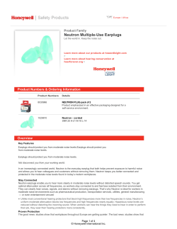 Neutron Multiple-Use Earplugs