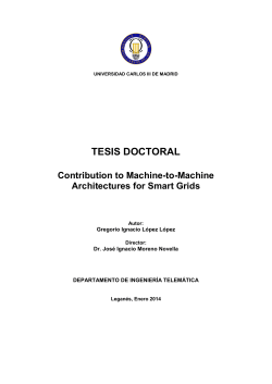 Contribution to M2M architectures for Smart Grid