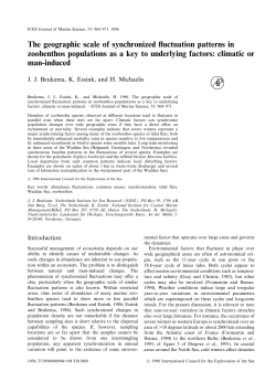 The geographic scale of synchronized fluctuation patterns in