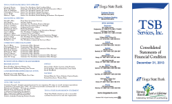 Consolidated Statement of Condition