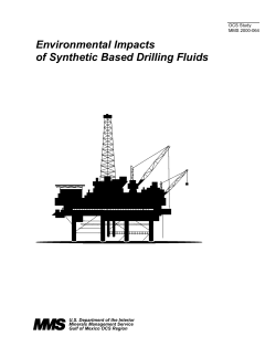 Environmental Impacts of Synthetic Based Drilling