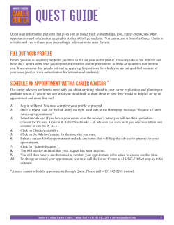 Quest Guide - Amherst College