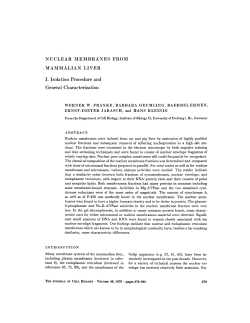 NUCLEAR MEMBRANES FROM MAMMALIAN