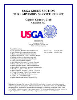 usga green section - Carmel Country Club