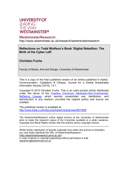 - WestminsterResearch