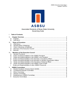 Executive Code - asbsu - Boise State University