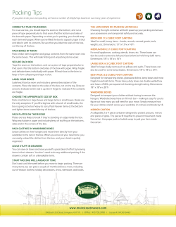 Packing Tips - Main Street Movers