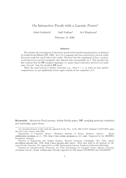 On Interactive Proofs with a Laconic Prover