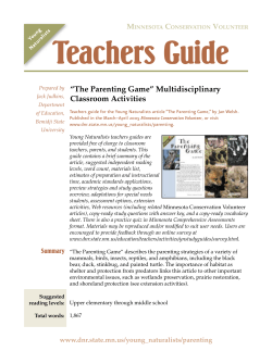 Teachers guide - Minnesota DNR