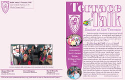 Newsletter - St. Anne`s Terrace