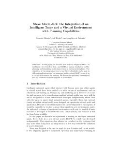 Steve Meets Jack: the Integration of an Intelligent Tutor and a Virtual