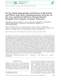 Do the island biogeography predictions of MacArthur and Wilson