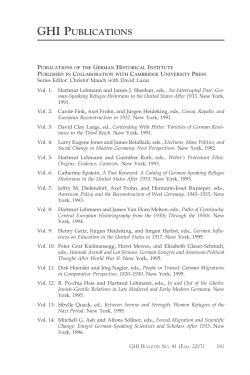 ghi publications - German Historical Institute