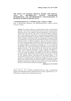 FULL TEXT - Biology of Sport