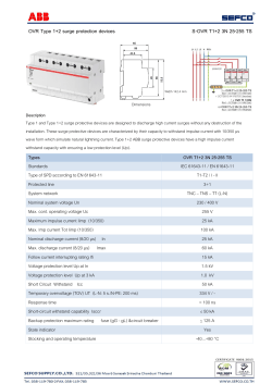 OVR Type 1+2 surge protection devices S-OVR T1+2 3N 25