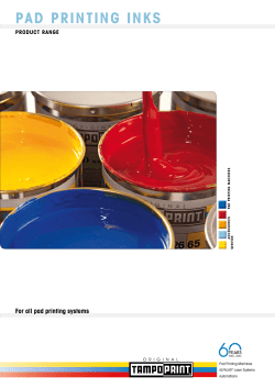 PAd PRIntIng InkS