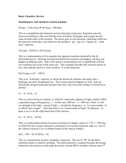 Review of Chemistry - UA Atmospheric Sciences