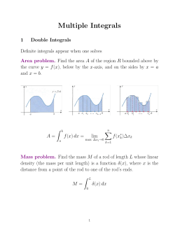 Multiple Integrals