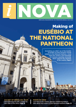 Eus&eacute;bio at thE NatioNal PaNthEoN
