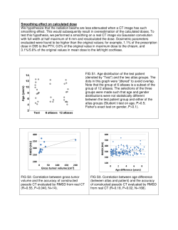 Smoothing effect on calculated dose We hypothesize that the