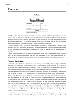 Timbales - VAIDEN.NET Page 1