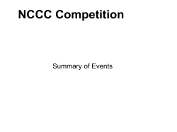 NCCC Comp Summary