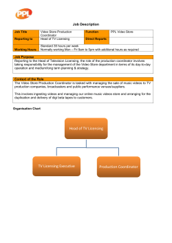 Head of TV Licensing TV Licensing Executive Production